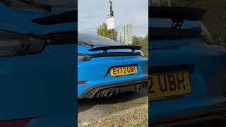 2022 718 Cayman GTS 40 exhaust sound [upl. by Nylloc592]