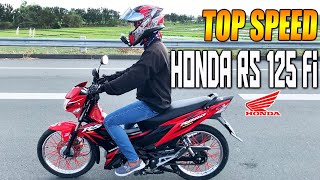 Honda RS125 FI  Top speed test [upl. by Anoed]