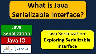 What is Java Serializable Interface  Java Serialization  Java IO  Java Tutorial [upl. by Llij]