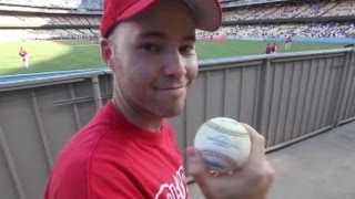 How to Catch a Ball From the Stands at a Baseball Game [upl. by Nyleimaj]