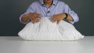 COOP HOME GOODS ADJUSTABLE PILLOW INSTRUCTIONS [upl. by Airaet]