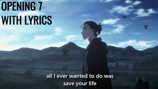 LYRICS Attack on Titan The Final Season Part 2 Opening  The Rumbling by SiM [upl. by Eneiluj345]