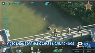 Pinellas County Sheriffs Office releases video of carjacking suspect pursuit [upl. by Akimik]