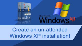 How to Windows XP unattended with Nlite 1080p [upl. by Emorej]