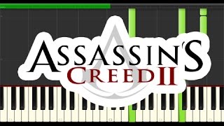 Sanctuary  Assassins Creed II  Jesper Kyd Piano Tutorial Synthesia [upl. by Dituri787]