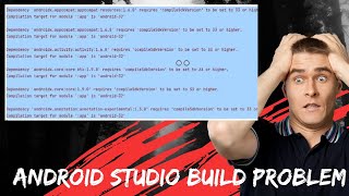 Android Studio Build Problem  compileSdkVersion to be set to 33 or higher [upl. by Malley211]