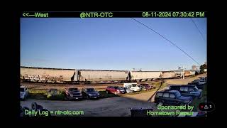 BNSF 4197 WB HNTWDIL Manifest In Perham MN Cam 81124 [upl. by Nebe198]