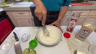 Video 10  How To Make Salvadorian Cream  Learning To Cook With Mr V [upl. by Ilegna]