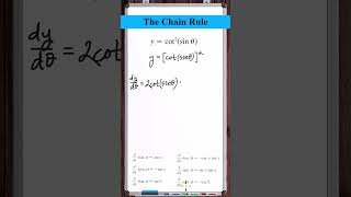 Chain Rule  ycotsintheta2 [upl. by Sirraj366]