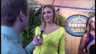 Jaclyn Schultz Survivor San Juan Del Sur red carpet interview [upl. by Ihsoyim]