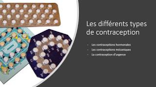 Cours sur la sexualité  Les différents types de contraception [upl. by Hanas]