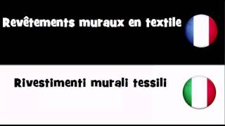 VOCABULAIRE EN 20 LANGUES  Revêtements muraux en textile [upl. by Den]