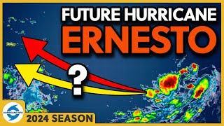 Invest 98L could strengthen into a hurricane Future Tropical Storm Ernesto and Hurricane Ernesto [upl. by Allimak255]