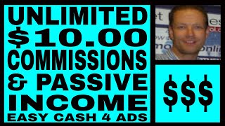 Easy Cash 4 Ads Review  Unlimited 10 Commissions Inc Passive Income [upl. by Ydnamron]