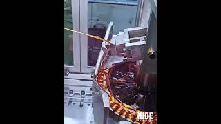 Wheel hub motor winding machine Outer slot stator coil winder [upl. by Kam]