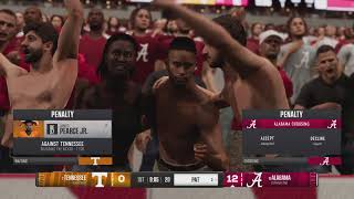 Alabama vs Tennessee 2024 simulation 1st Half [upl. by Reinhart]