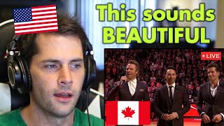 American Reacts to O Canada listening for the first time [upl. by Rhines250]