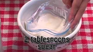 Homemade Ice Cream in a Bag Quick and Easy [upl. by Kleiman]