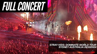 DominATE Sydney Stray Kids 2024  Full Concert  Fan Cam  4K [upl. by Erund364]