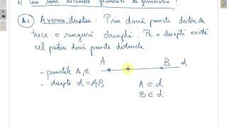 Puncte  drepte  plane  axiomele geometriei in spatiu clasa a VIII a  wwwsupermeditatiiro [upl. by Mendez]