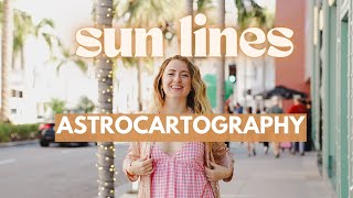 Sun Lines in Astrocartography  What You Can Expect Traveling to the Sun Angles [upl. by Atirahs]