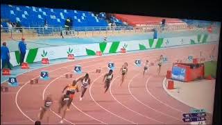 Shericka Jackson 200m opener at Marrakech Diamond League 2024 [upl. by Gnay467]