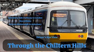 Through the Chiltern Hills Aylesbury VPMarylebone  P RisboroughAylesbury  DRIVERS EYE VIEW [upl. by Adin]