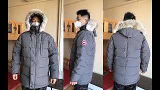 Canada Goose Carson Parka Fusion Fit Heritage Graphite Detailed Review amp Try On [upl. by Sacrod]