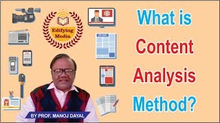 What is Content Analysis Methodअन्तर्वस्तु विश्लेषण विधि क्या हैBy ProfManoj Dayal【83】 [upl. by Tierell217]