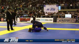 European Open 2015 Black Belt FINALS Adult Female  Middle Amanda Loewen vs Janni Larsson [upl. by Luise]