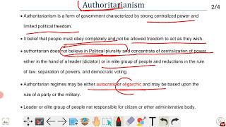 What is Authoritarianism  Authoritative Government [upl. by Neoma9]