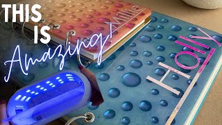 Gorgeous Resin Notebooks  New UV Lights from LETSRESIN [upl. by Sadnak]