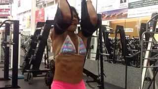 Dr Josefina Abdominals working her 8 packs [upl. by Ahders]