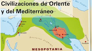 Ubicación de las civilizaciones agrícolas de Oriente y las del Mediterráneo  Historia [upl. by Oigolue403]