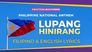 Lupang Hinirang Chosen Land Filipino and English lyrics  For flag ceremony events and meetings [upl. by Ricker]