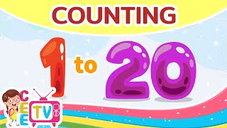 Counting Numbers 120  Master Numbers 1 to 20 with Number Words [upl. by Ecirahc]