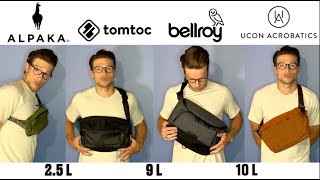 Top 5 BEST Crossbody Sling Bags for ANY Occasion Small Medium amp Large Review Packed amp On Body [upl. by Ryle]