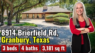 Golf Course Living at Its Best  8914 Brierfield Rd Granbury TX [upl. by Kecaj]