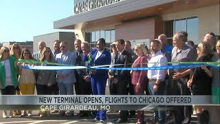 Cape Girardeau Regional Airport adds new terminal new flights start to Chicago [upl. by Norrag]