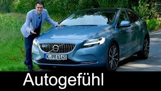 Volvo V40 Facelift with Thors hammer FULL REVIEW test driven neu new 2017 [upl. by Airamas22]