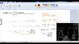微積分 函數1定義域amp值域 [upl. by Tacklind]