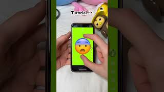 TUTORIAL Emojis Gif TREND 👀😂 trend magic tutorial backstage creative lol shorts [upl. by Nwadrebma]