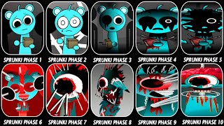 Phase 1 VS Phase 2 VS Phase 3 VS Phase 4 VS Phase 5 VS Phase 6 VS Phases 710 in Incredibox Sprunki [upl. by Radford]