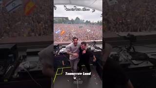 Martin Garrix B2B Alesso crazy duo just insane🙌🔥martingarrixalesso edmcrowd tomorrowlandfyp [upl. by Nnomae769]