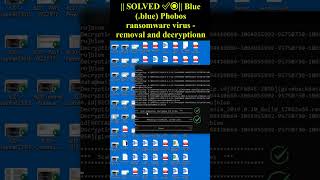 Blue blue Phobos ransomware virus  removal and decryption shorts trending ransomwarevirus [upl. by Teague]