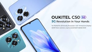 OUKITEL  C50 Smartphone 68“ HD 5150mAh Battery 24128GB Mobile Phone 50 MP Camera [upl. by Jodie467]