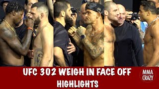 UFC 302 FINAL Face Off Highlights [upl. by Nosam758]