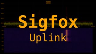 Sigfox uplink RF spectrum waterfall [upl. by Bickart684]