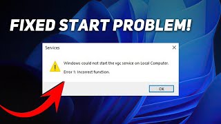 How to Fix Windows Cannot Start vgc Service on Local Computer Error 1 Incorrect Function [upl. by Nylecaj928]