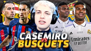 SERGIO BUSQUETS vs CASEMIRO  ¿QUIEN ES MEJOR [upl. by Nerat]